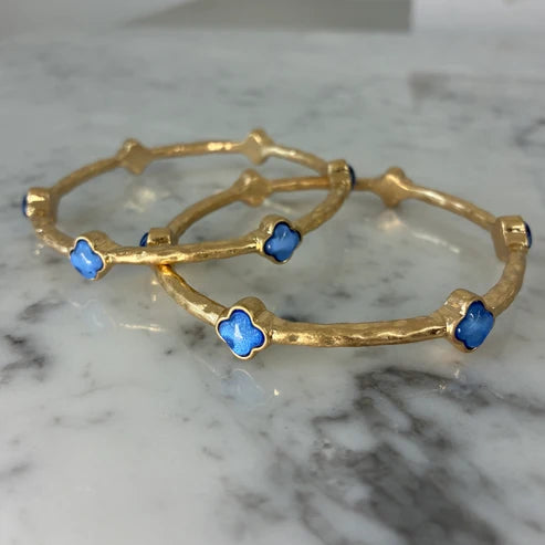 The Catalina Bezel Bangle Set