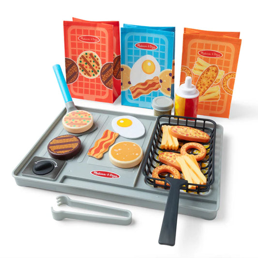 Melissa & Doug Flip & Fry Grill Play Set