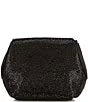 Badgley Mischka Hallie Crystal Bow Black Clutch