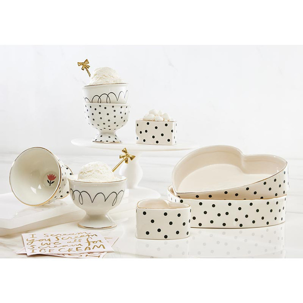 Santa Barbara Heart Platter + Bowl