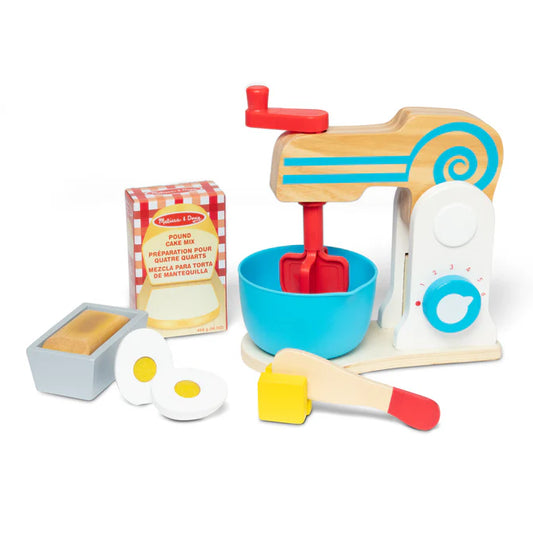 Melissa & Doug Make-A-Cake Wooden Mixer Set
