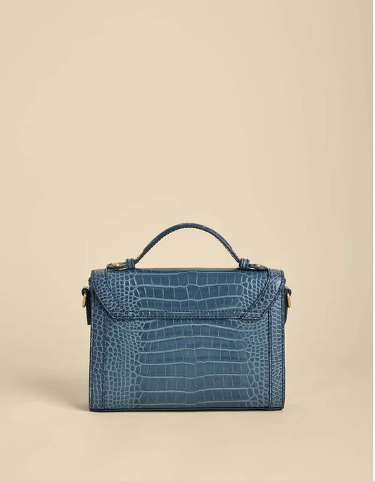 Spartina Siren Collection Josie Crossbody Indigo Croc