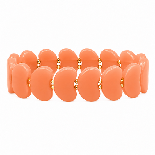 KP Acrylic Heart Stretch Bracelet