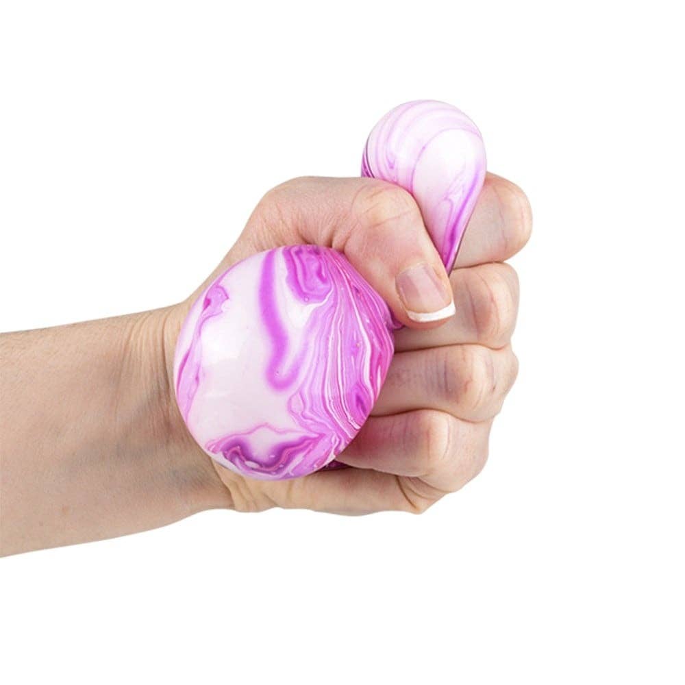 La Luna Bella 2.33" SQUISH AND STRETCH MARBLEIZED GUMMI BALL