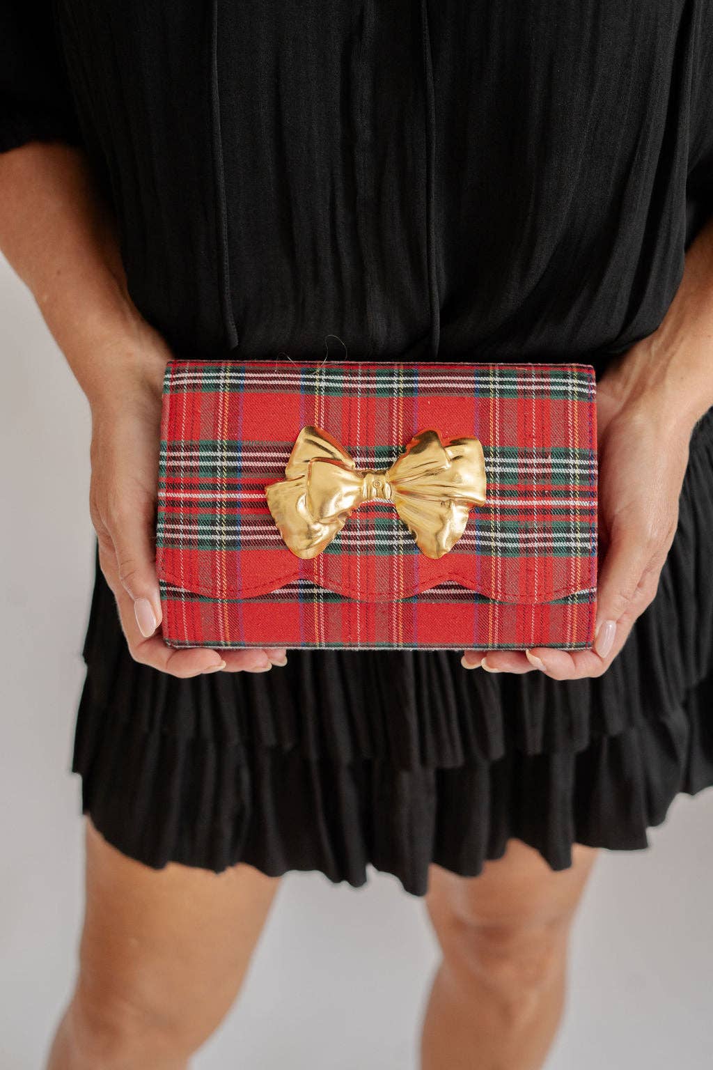 Lisi Lerch - Ruby Scalloped - Red Plaid WS Clutch
