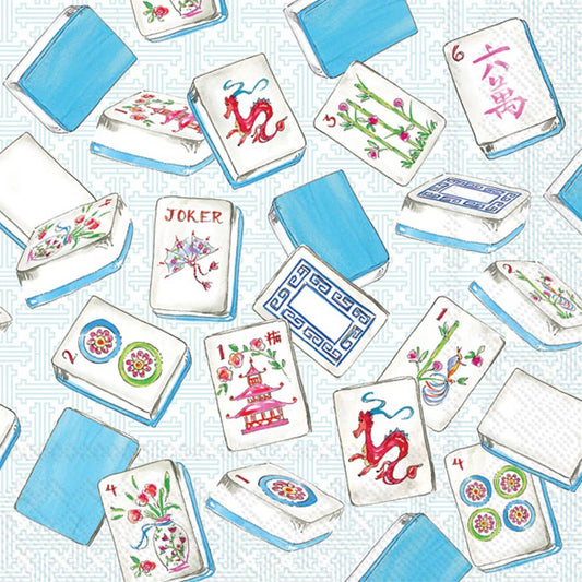 Rosanne Beck Mahjong Paper Cocktail Napkins Pack of 20