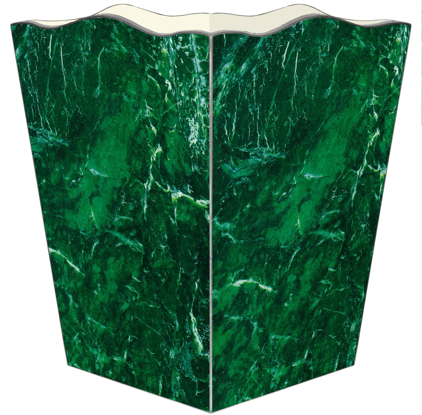Marye-Kelley Malachite Wastepaper Basket