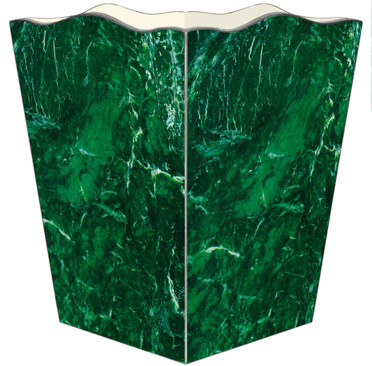 Marye-Kelley Malachite Wastepaper Basket