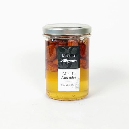L'Abeille Diligente French Honey with Almonds 250g