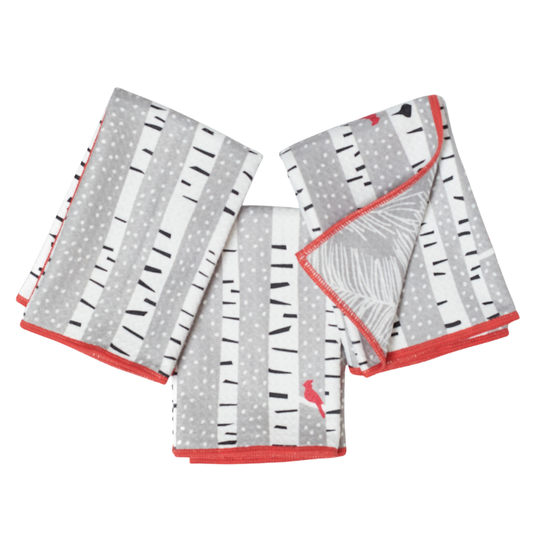Once Again Home Mighty Mini Towel (Set of 3) Reversible - KN Cardinal