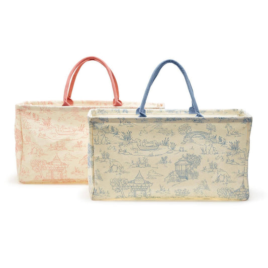 Cupcakes & Cartwheels Two's Co. Animal Toile Hamper/Storage Tote