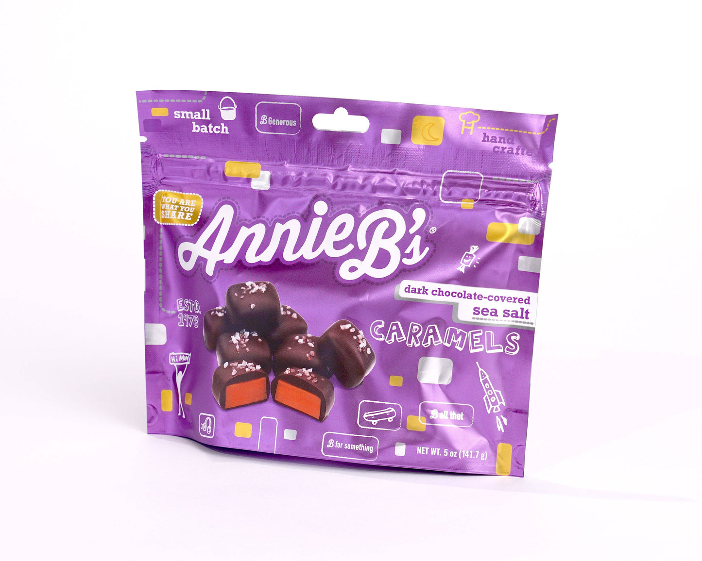 Annie B's Chocolate Covered Sea Salt Caramel Pouch