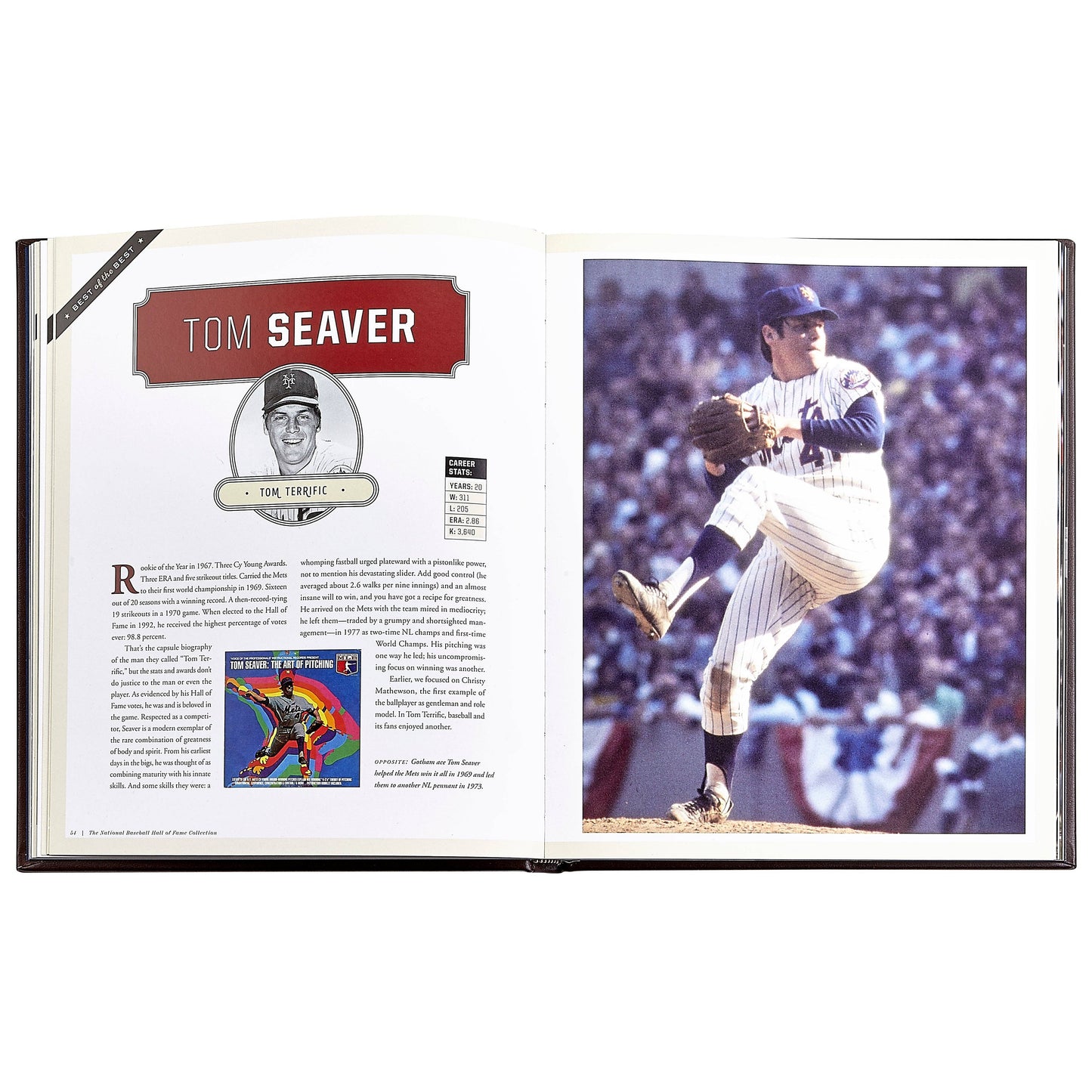 Graphic Image " The National Baseball Hall of Fame Collection" Leather Bound Book