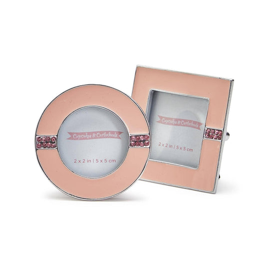 P65 Enamel and Jewels Photo Frame Assorted 2 Styles in 2 Colors