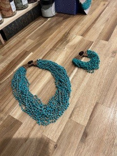 Baja Beaded Necklace & Bracelet Set