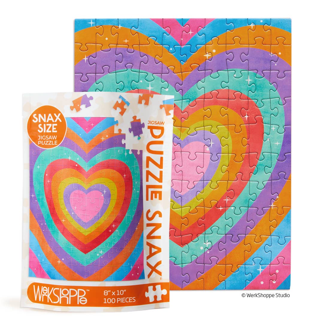 WerkShoppe Velvet Heart | 100 Piece Puzzle Snax