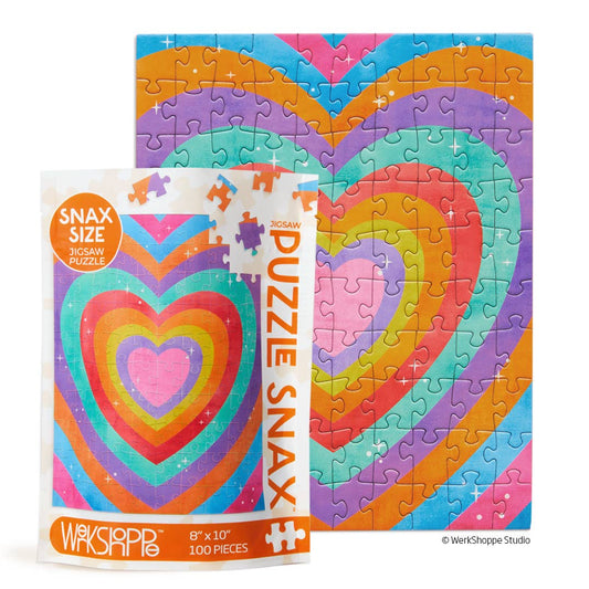 WerkShoppe Velvet Heart | 100 Piece Puzzle Snax