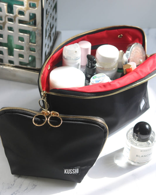 Kusshi Signature Makeup Bag-Machine Washable Medium Cosmetic Bag
