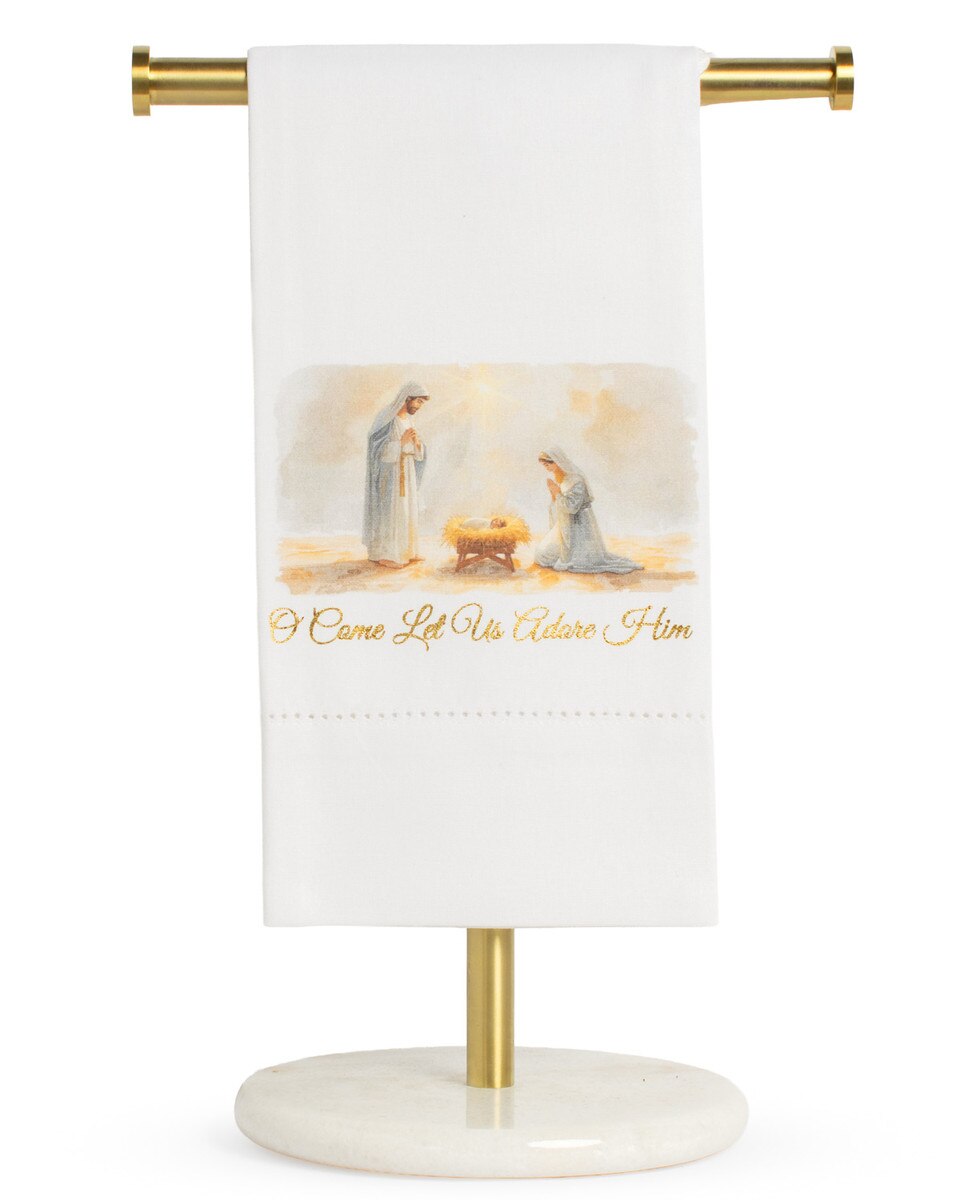 Royal Standard "Oh Come Let Us Adore Him" Hand Towel