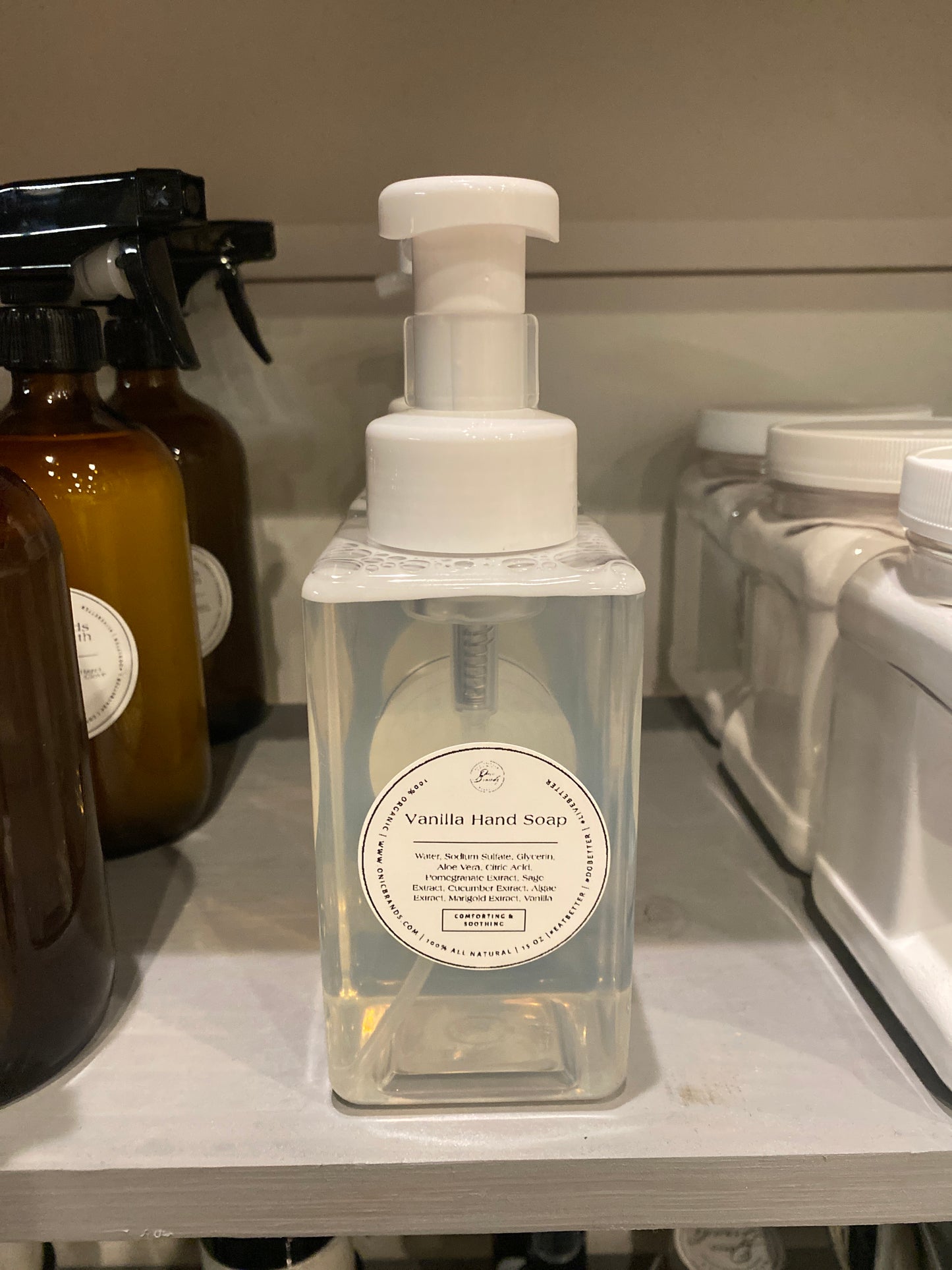 Onic Brands Hydrating Foaming Hand Soap – Warm Vanilla (15 oz.)