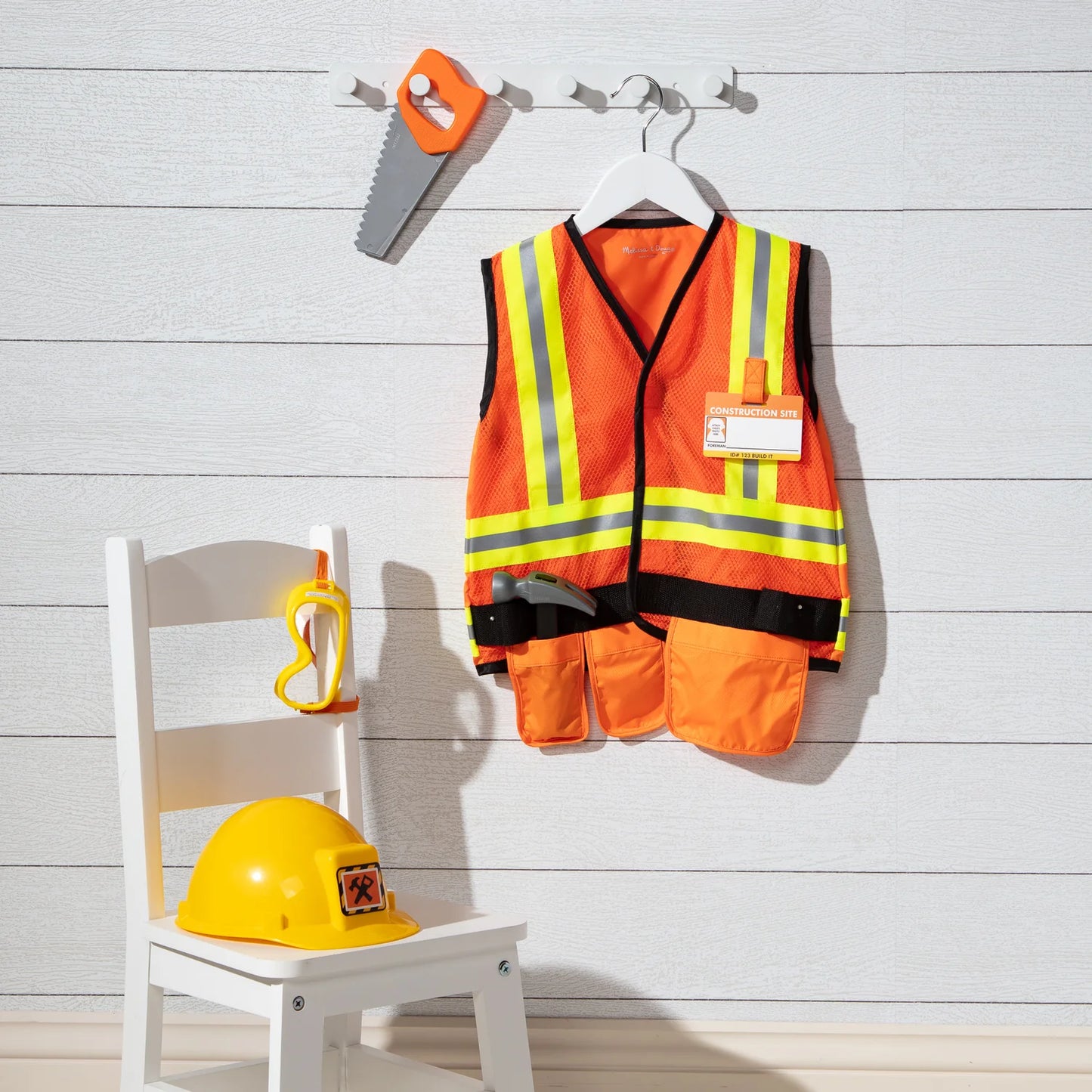 Melissa & Doug Role Play Costume Set/ Construction Worker