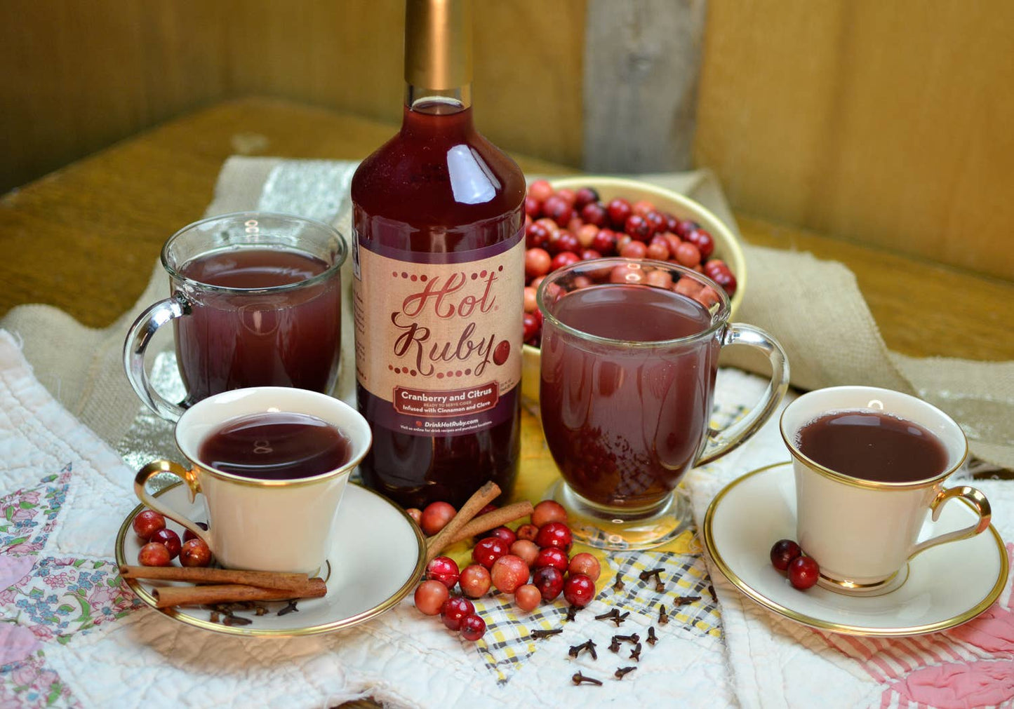 Hot Ruby Cranberry Cider Bottle 32 oz.