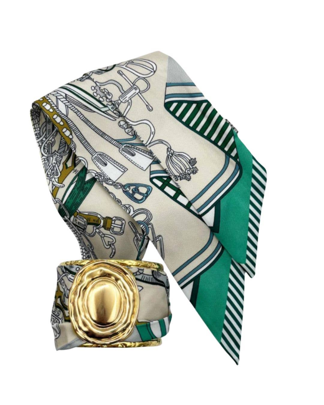 Lisi Lerch - Finley- Large Gold Scarf Cuff - WS