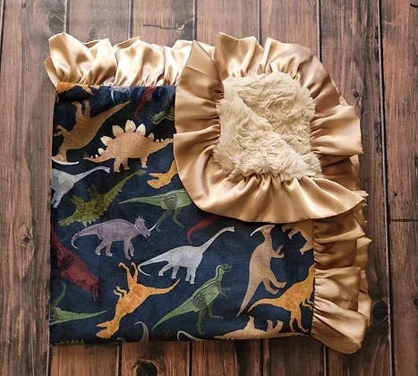 Cuddle Couture Dino Minky Blanket