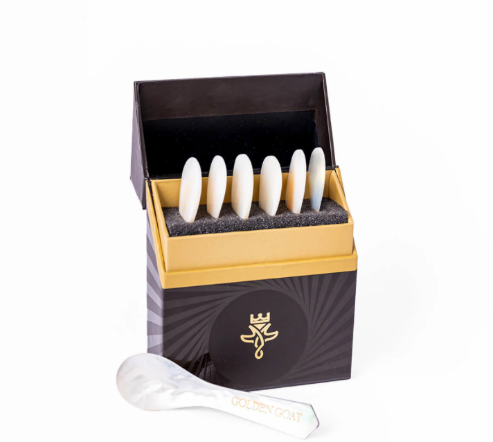 Golden Goat Caviar Royal Spoon Box Set (Mother of Pearl)