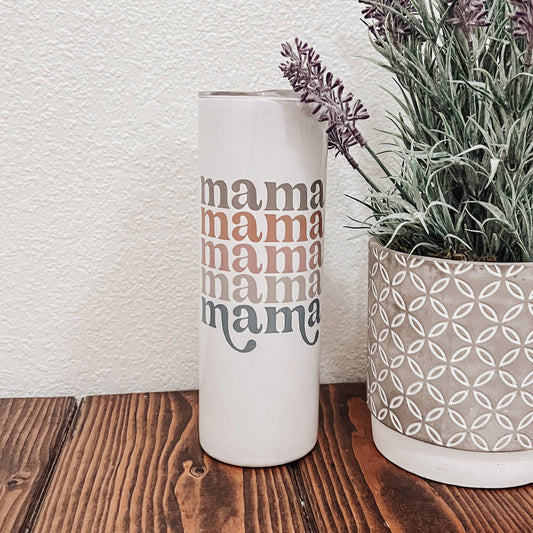 Retro MAMA Tumbler 20oz Skinny