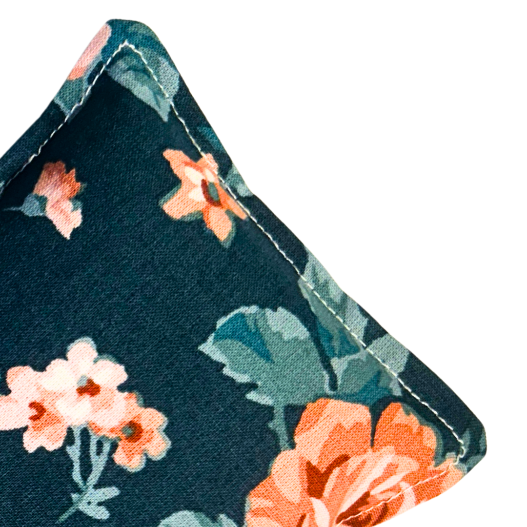 Reusable Hot/Cold Rice Pack - Green Floral
