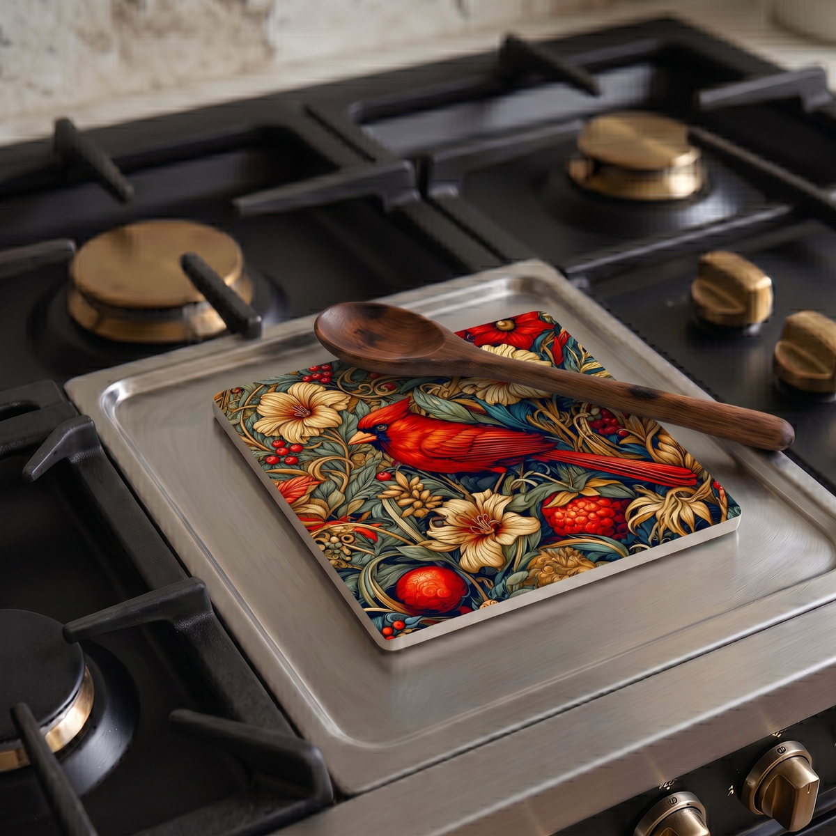 Highland Row William Morris Inspired Cardinal Trivet