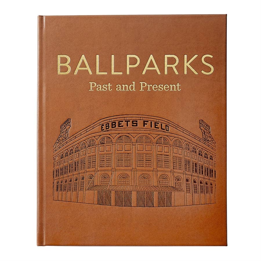 Graphic Image "Ballparks Past and Present" Leather Bound Book