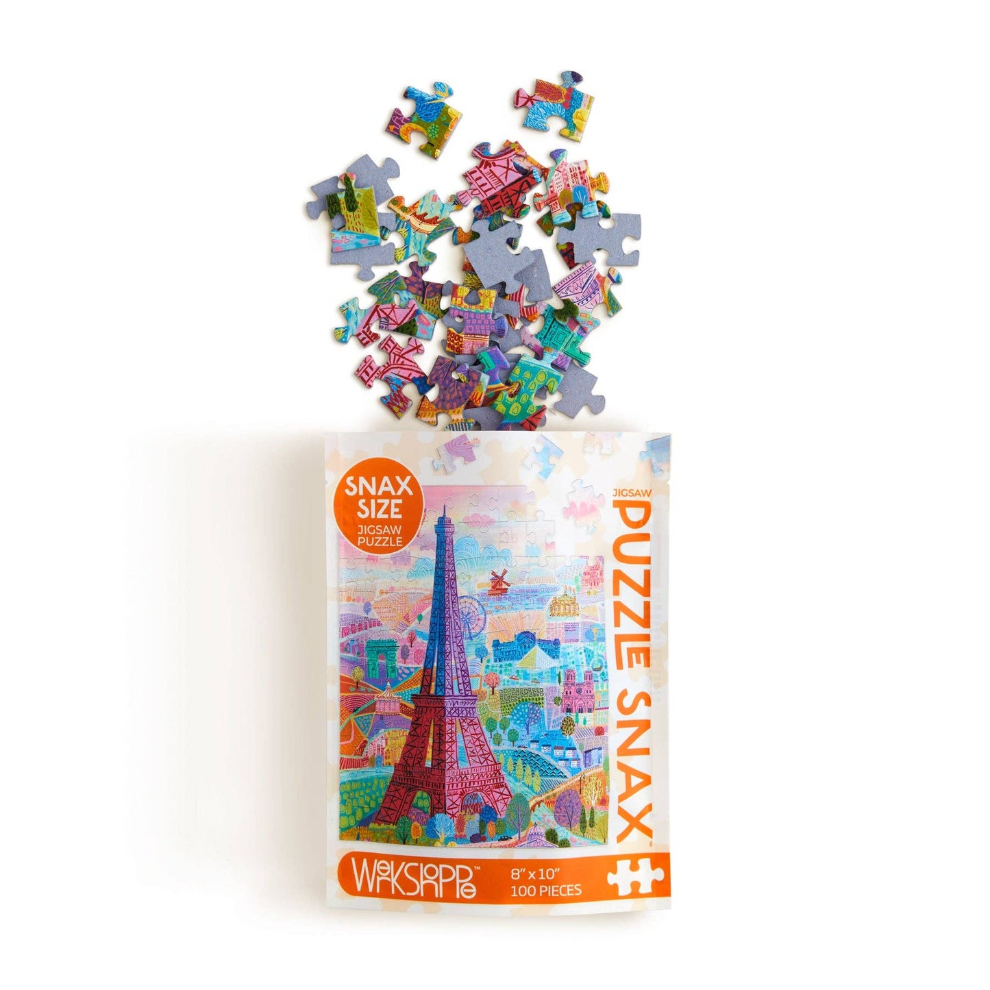 Werkshoppe's Paris Holiday Eiffel Tower 100 Piece Jigsaw Puzzle