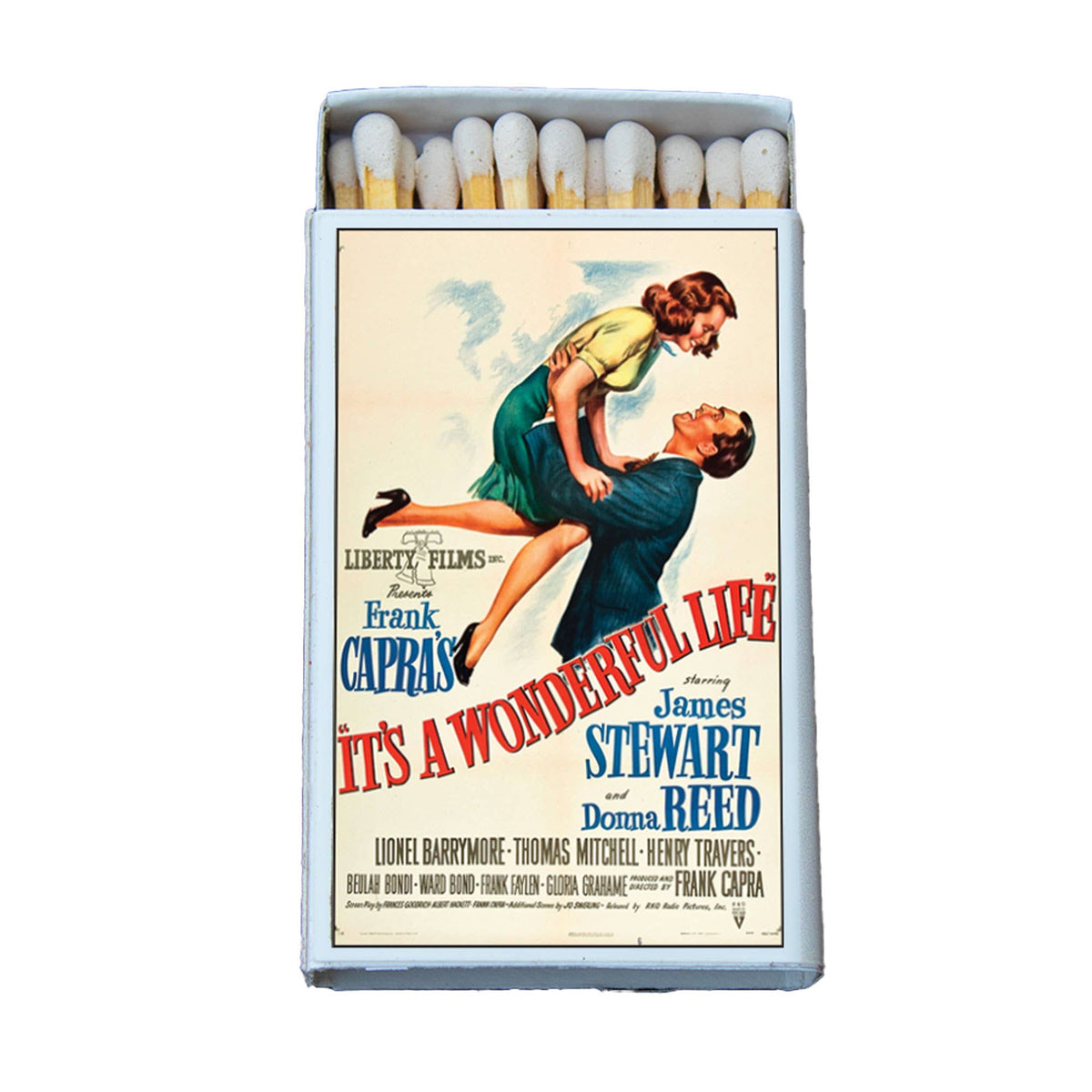 Matches • Classic Holiday Movie Poster/It's a Wonderful Life• Home Decor for Candles