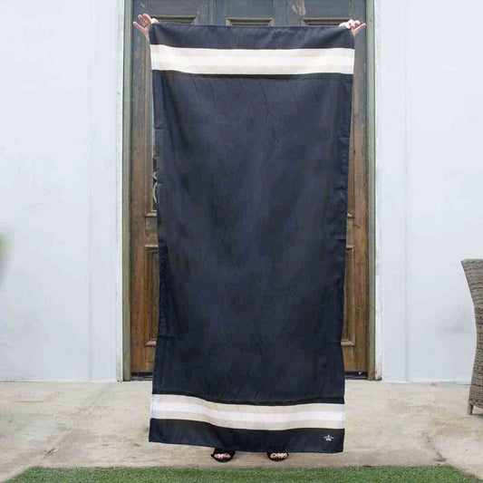 Royal Standard Curaçao Beach Towel (Black/Shell) 34x70