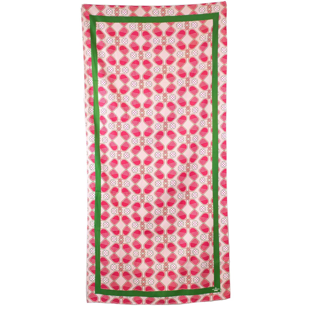 Royal Standard Live Love Pickleball Beach Towel (Green/Pink/White) 34x70