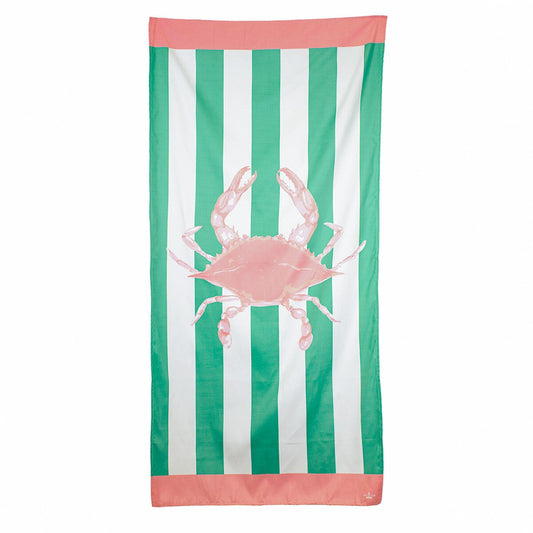 Royal Standard San Blas Crab Beach Towel (Emerald/Pink) 34x70