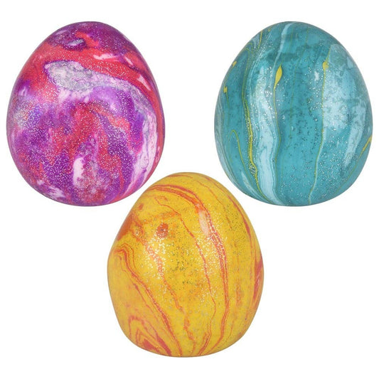 Squish And Stretch Marbleized Easter Eggs 3"
