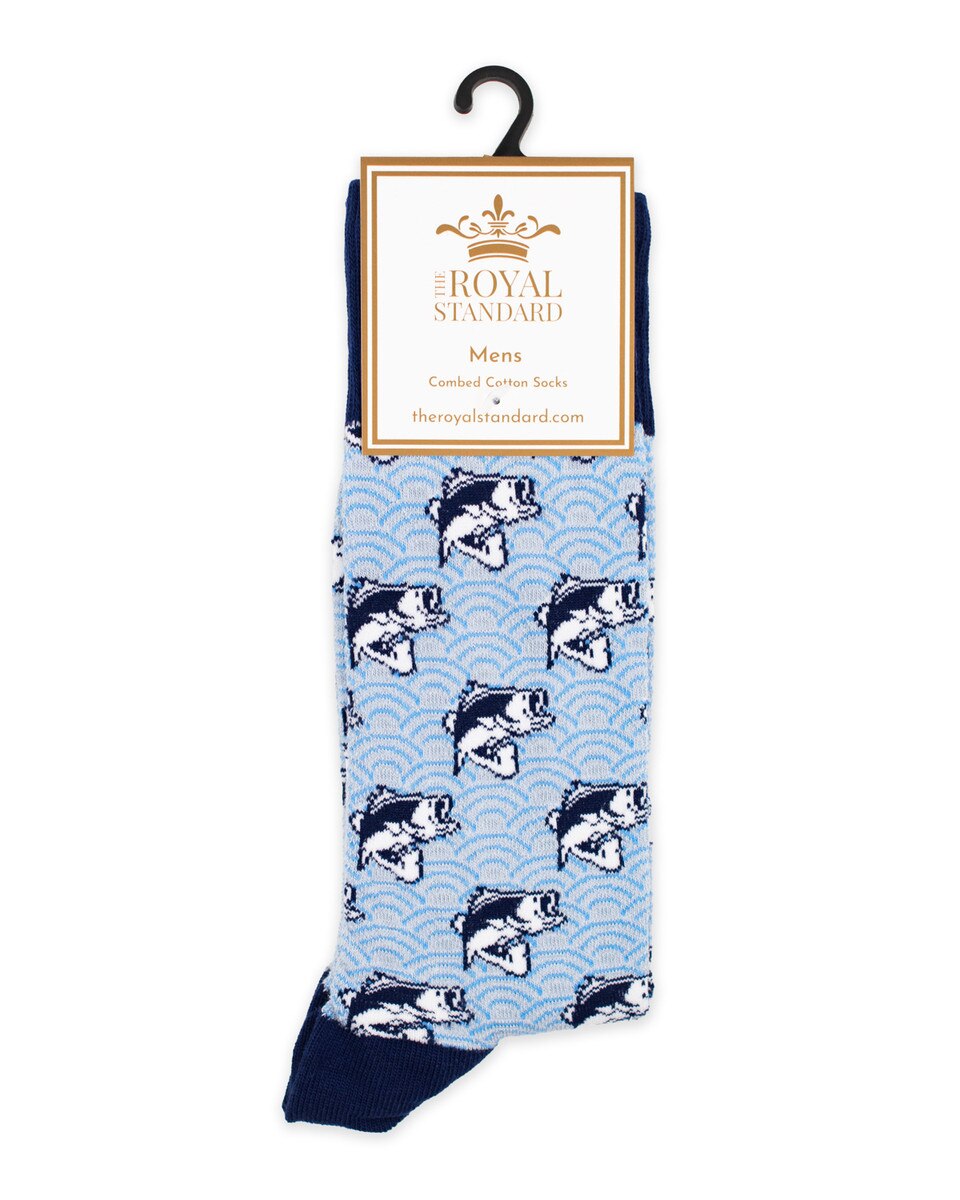 Royal Standard Men's I’d Rather Be Fishing Socks