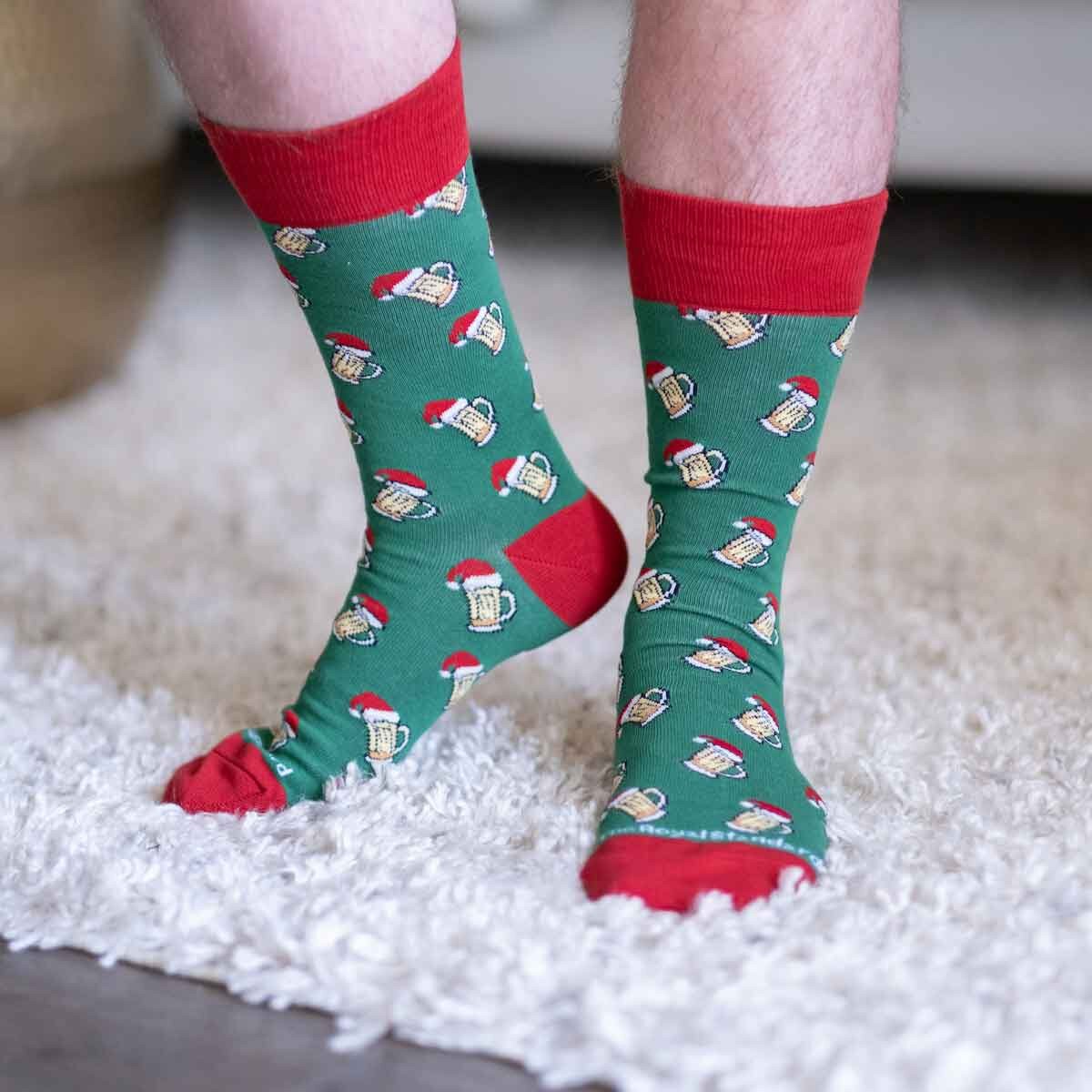 Royal Standard Men's Christmas Beer Cheers Socks