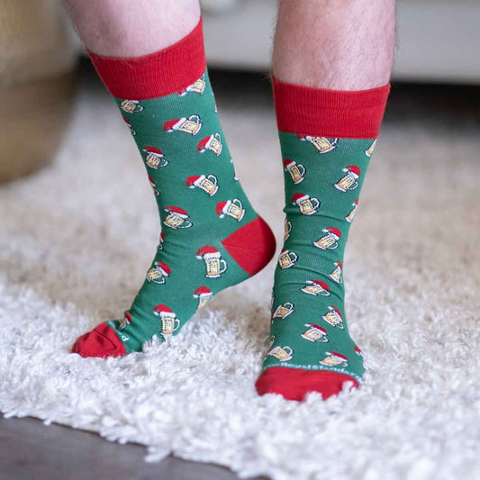 Royal Standard Men's Christmas Beer Cheers Socks