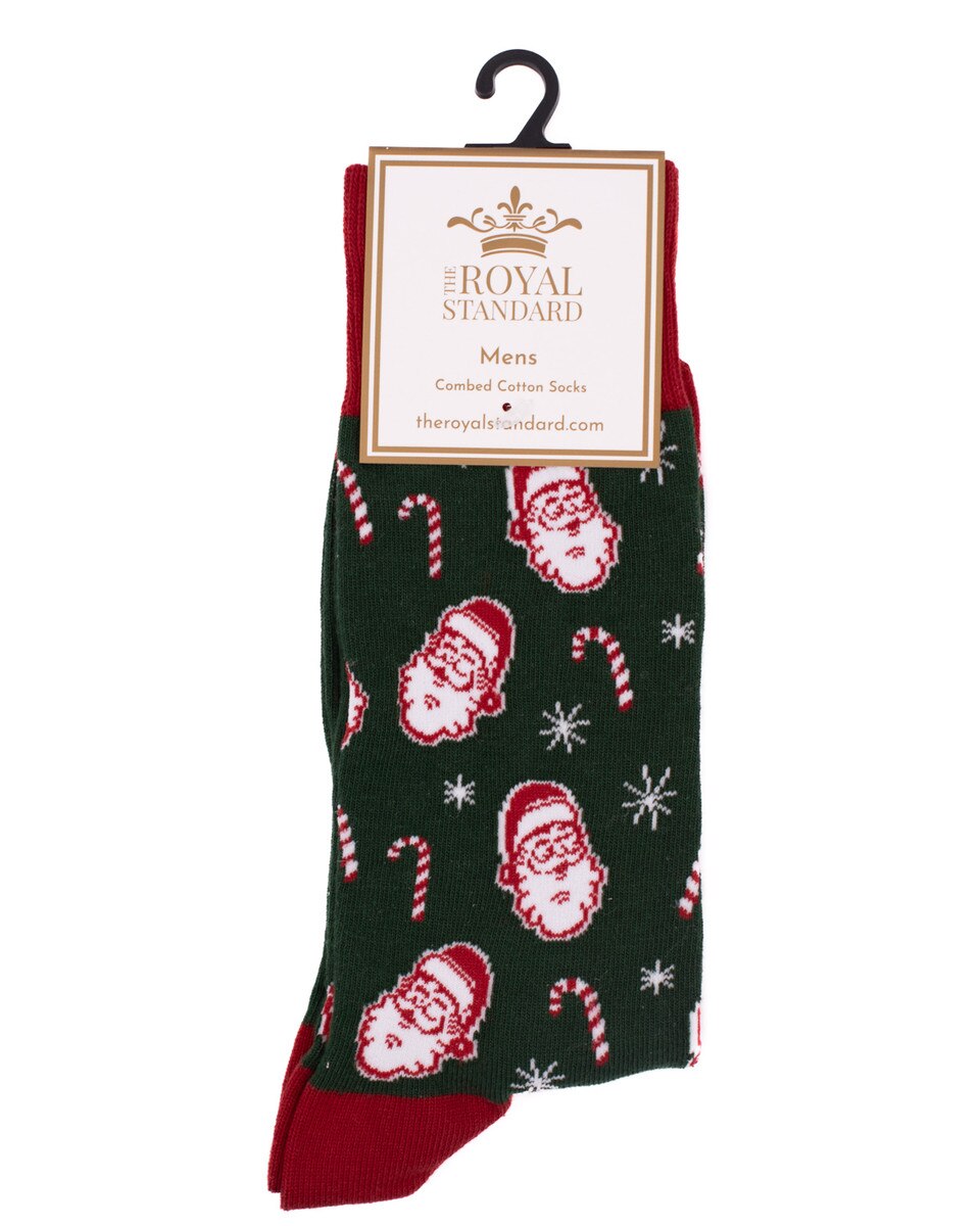 Royal Standard Men's Candy Cane Christmas Socks