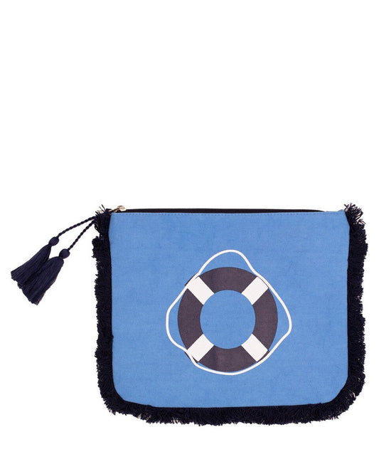 Royal Standard Dockside Fringe Cosmetic Palace (Navy) 10.5"x8.5"