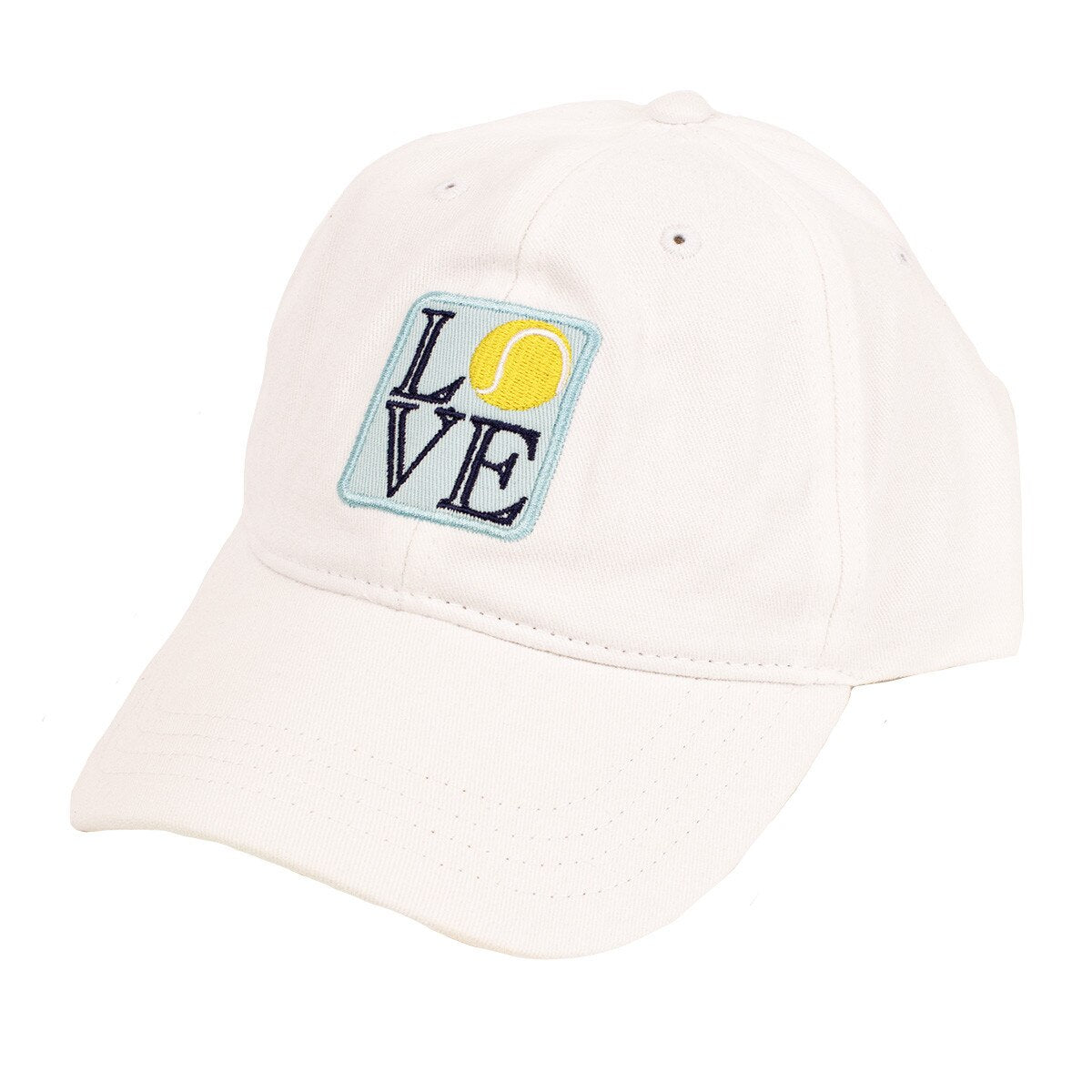 Royal Standard Tennis 🎾 Love Baseball Hat (White/Blue/Yellow) (OS)