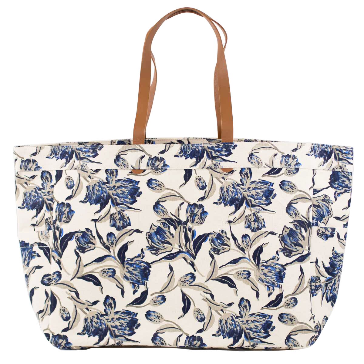 Royal Standard Clayton Tote (Natural/Blue) 18x13.5x6