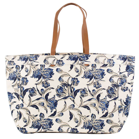 Royal Standard Clayton Tote (Natural/Blue) 18x13.5x6