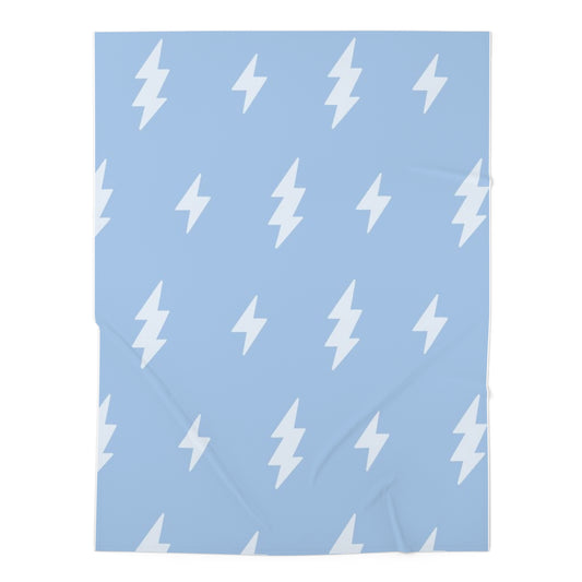 Baby Swaddle Blanket - Blue Lightening