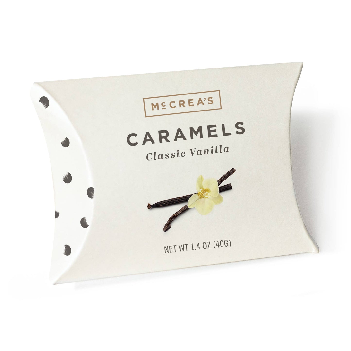 McCrea's Candies Caramels Pillow Box - Classic Vanilla, Case of 6