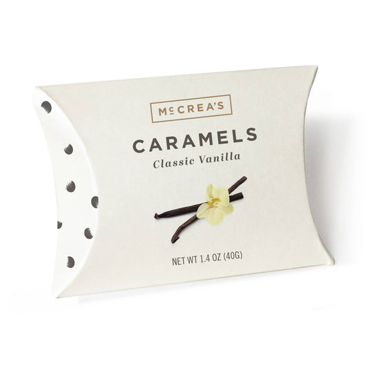 McCrea's Candies Caramels Pillow Box - Classic Vanilla, Case of 6